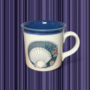 ❤️Cute Blue and White Costal Stoneware Mug❤️